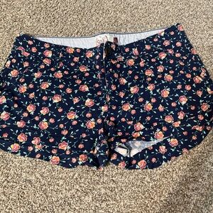 Floral Navy Shorts